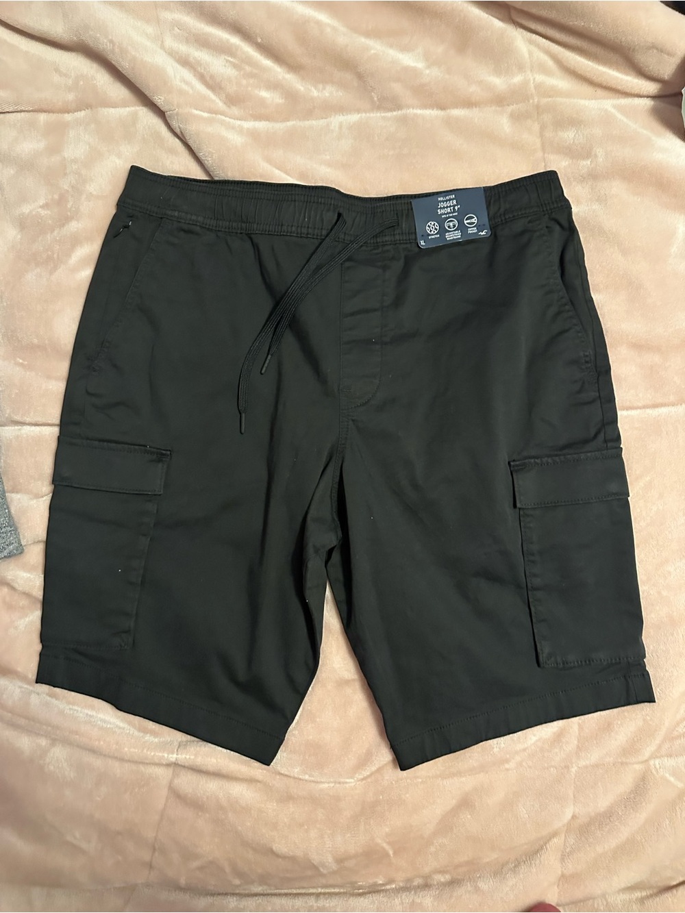 Men's Black Hollister Cargo Shorts